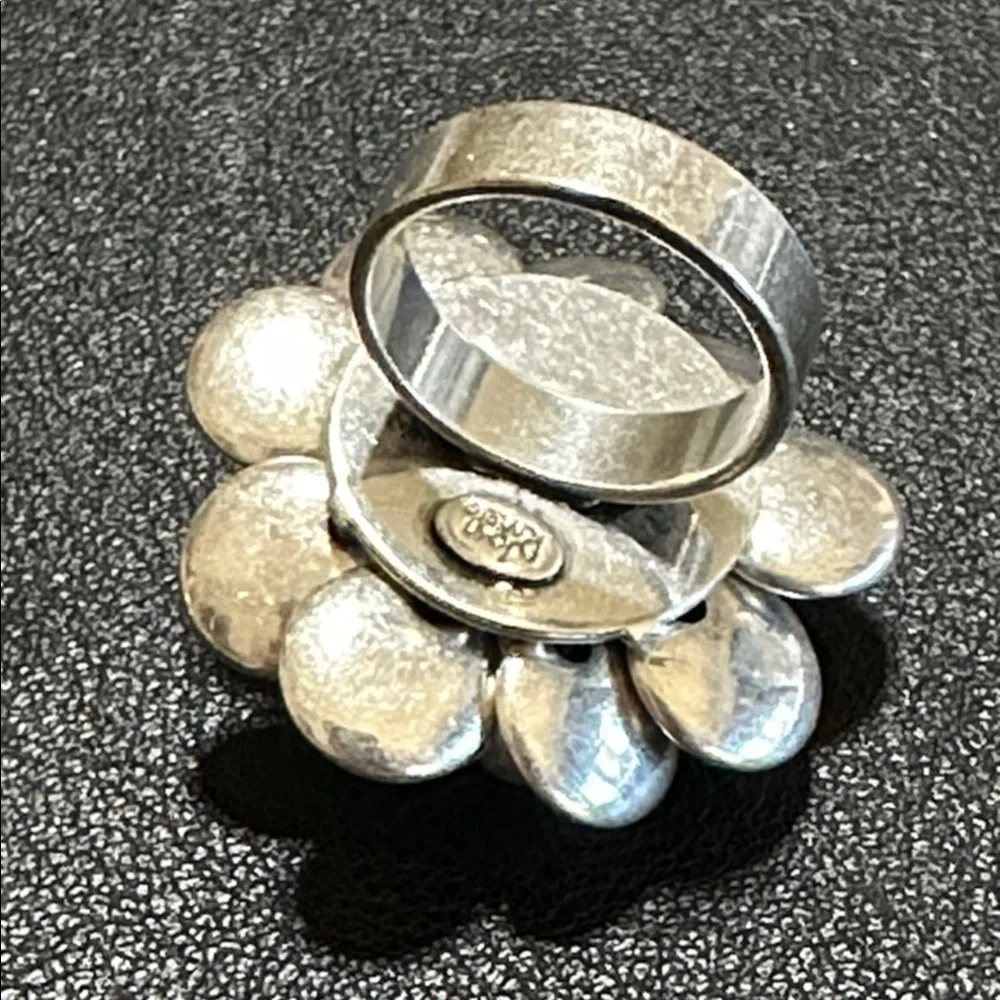 Joan Rivers Silver-Tone Multi-petal Flower Vintage Ring